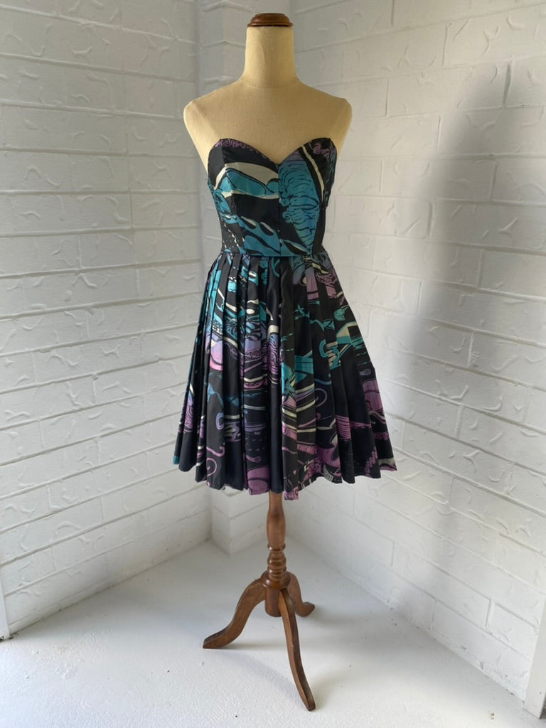 Studibaker Hawk Rare 80's Strapless Dress