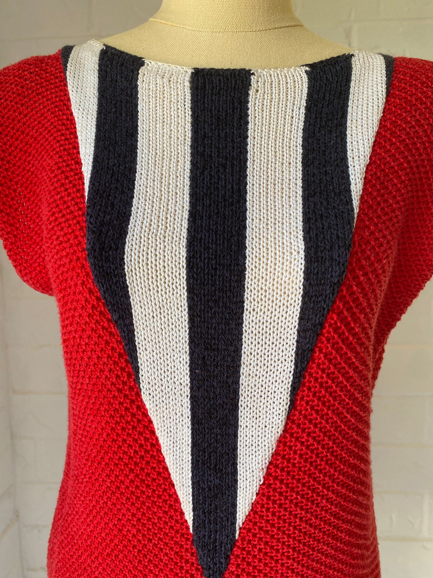 1980's Carolina Herrera Knit Sailor Dress