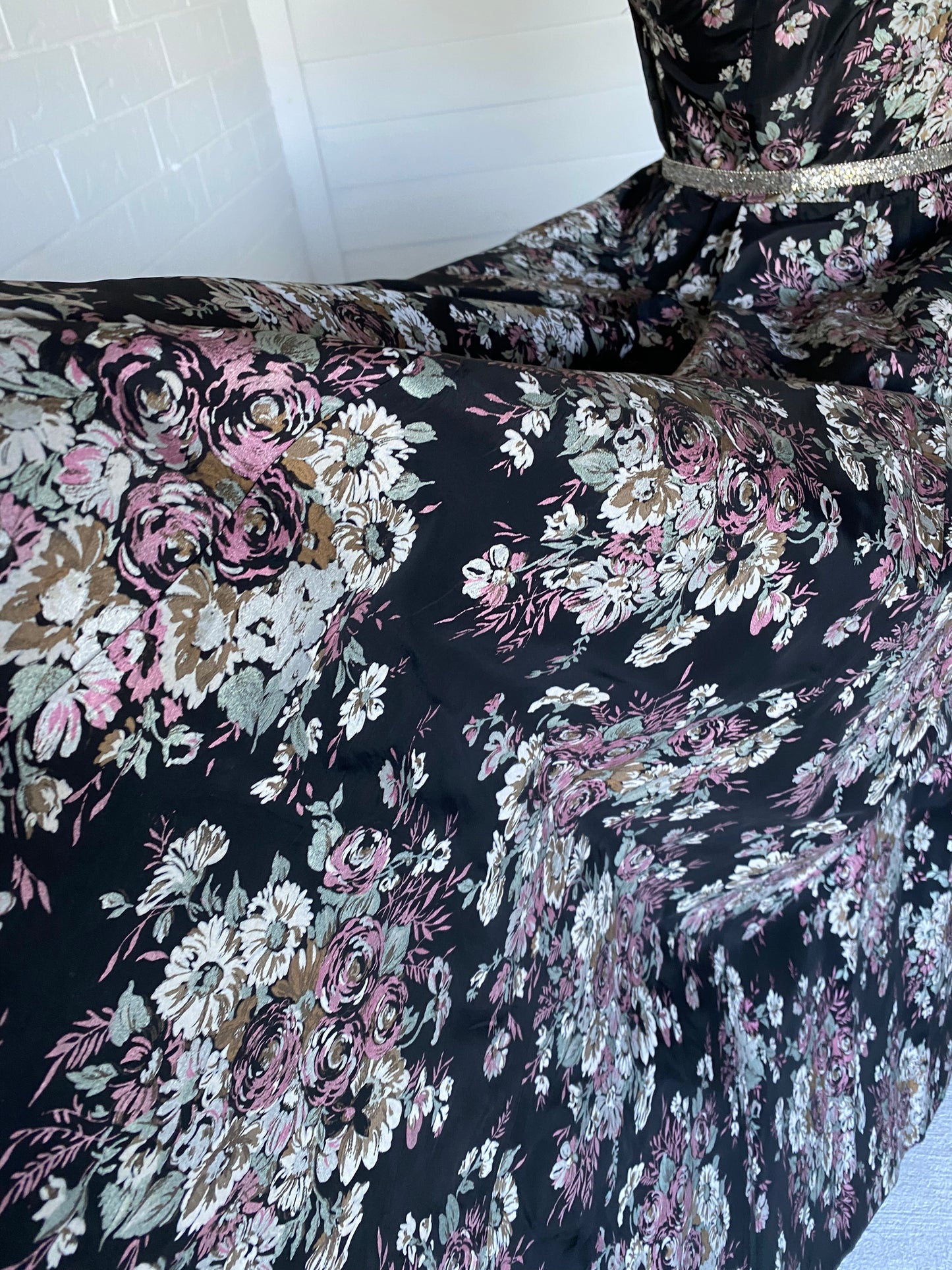 1950'S Oriental Flower Dress
