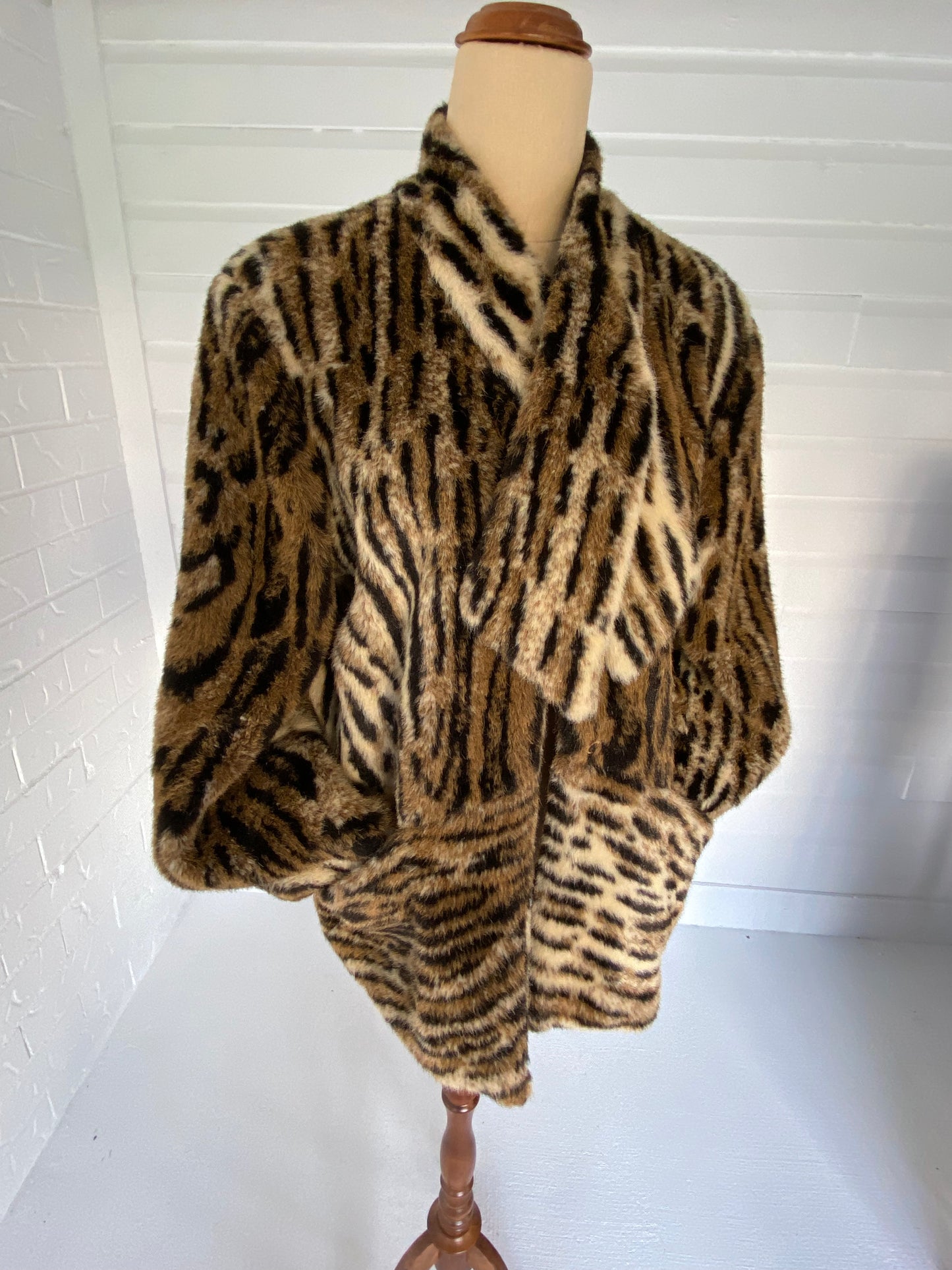 Betsy Ruff Faux Fur Coat