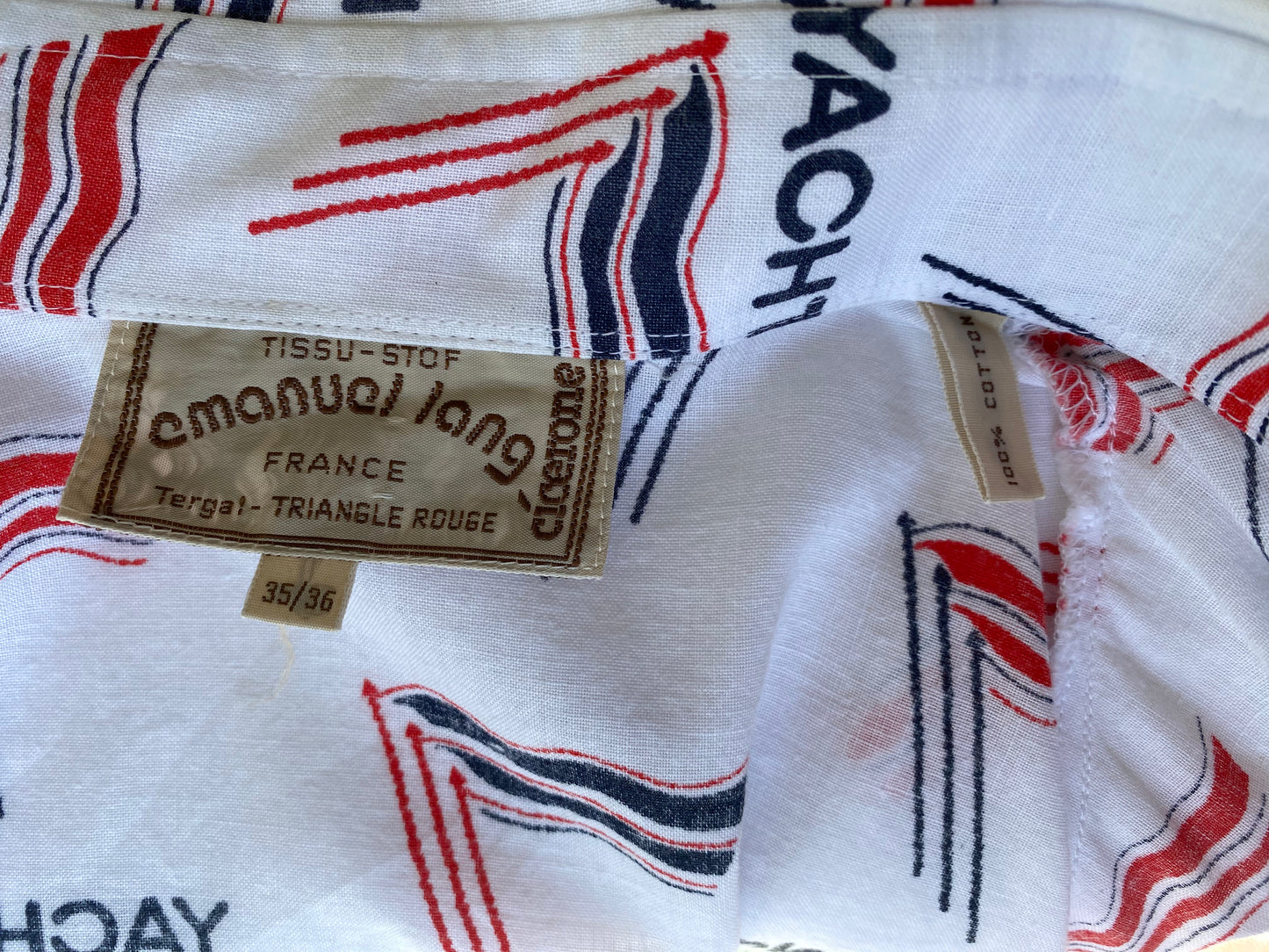 1970's Cotton Yachting Leisure Shirt