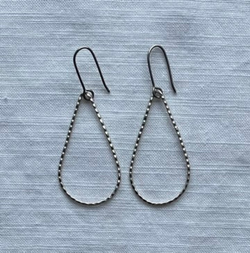 Rain Drop Hoop Earrings