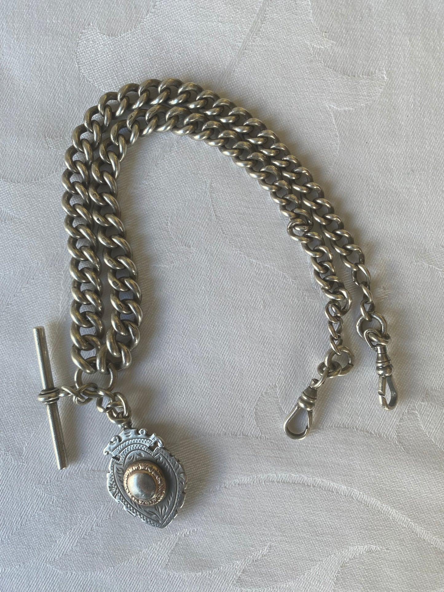Vintage Hardy Brothers Stirling Silver Fob Chain with