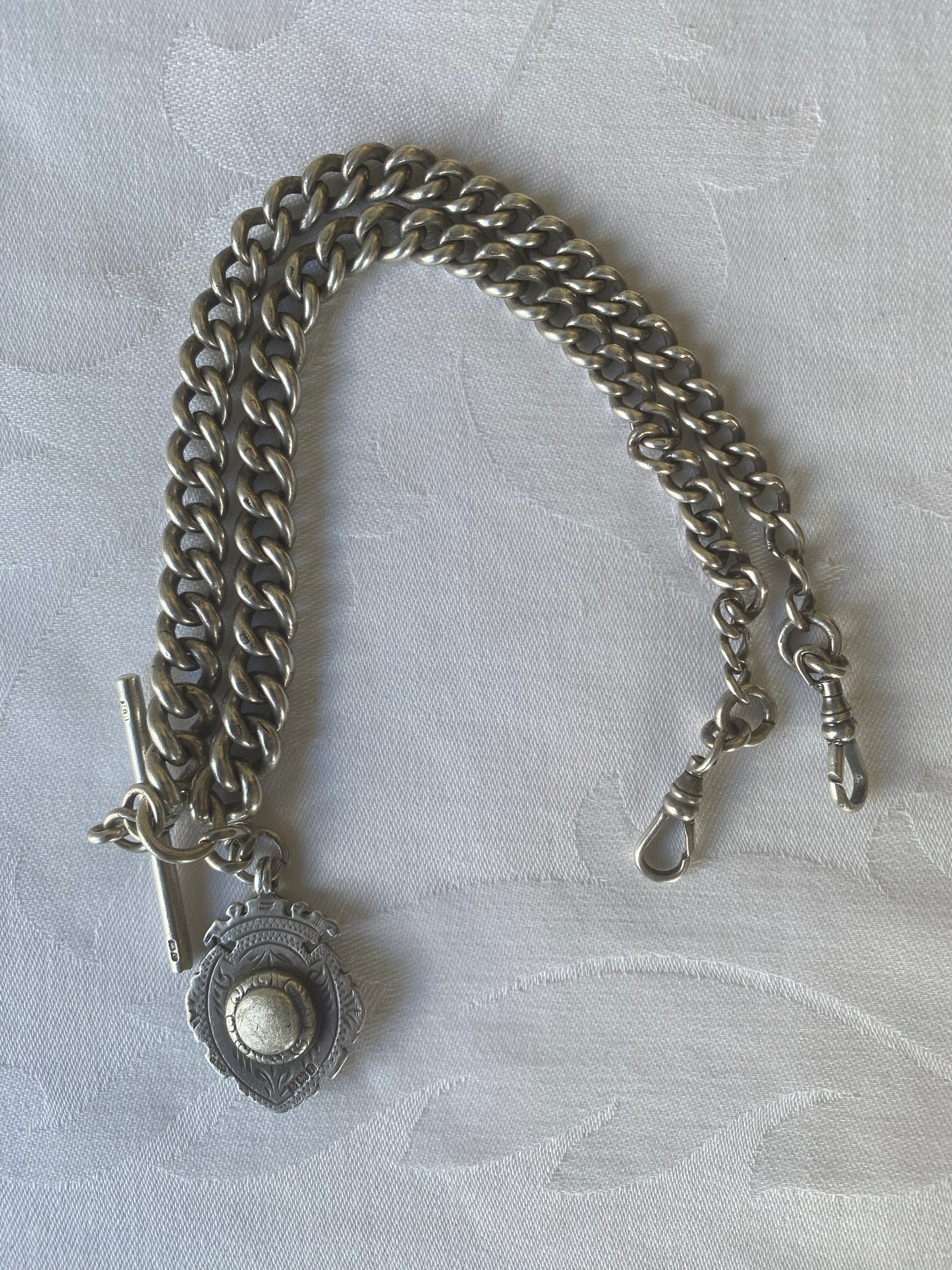 Vintage Hardy Brothers Stirling Silver Fob Chain with