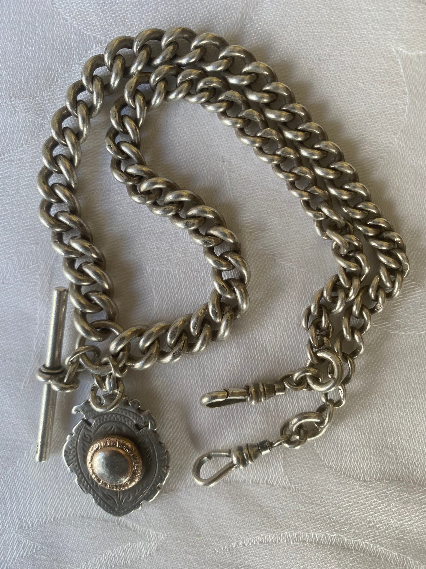 Vintage Hardy Brothers Stirling Silver Fob Chain with