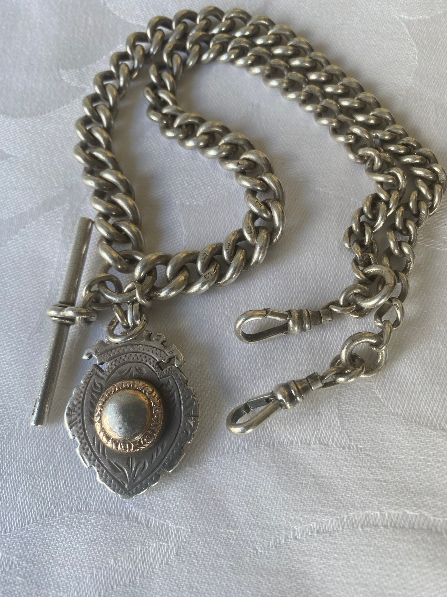 Vintage Hardy Brothers Stirling Silver Fob Chain with