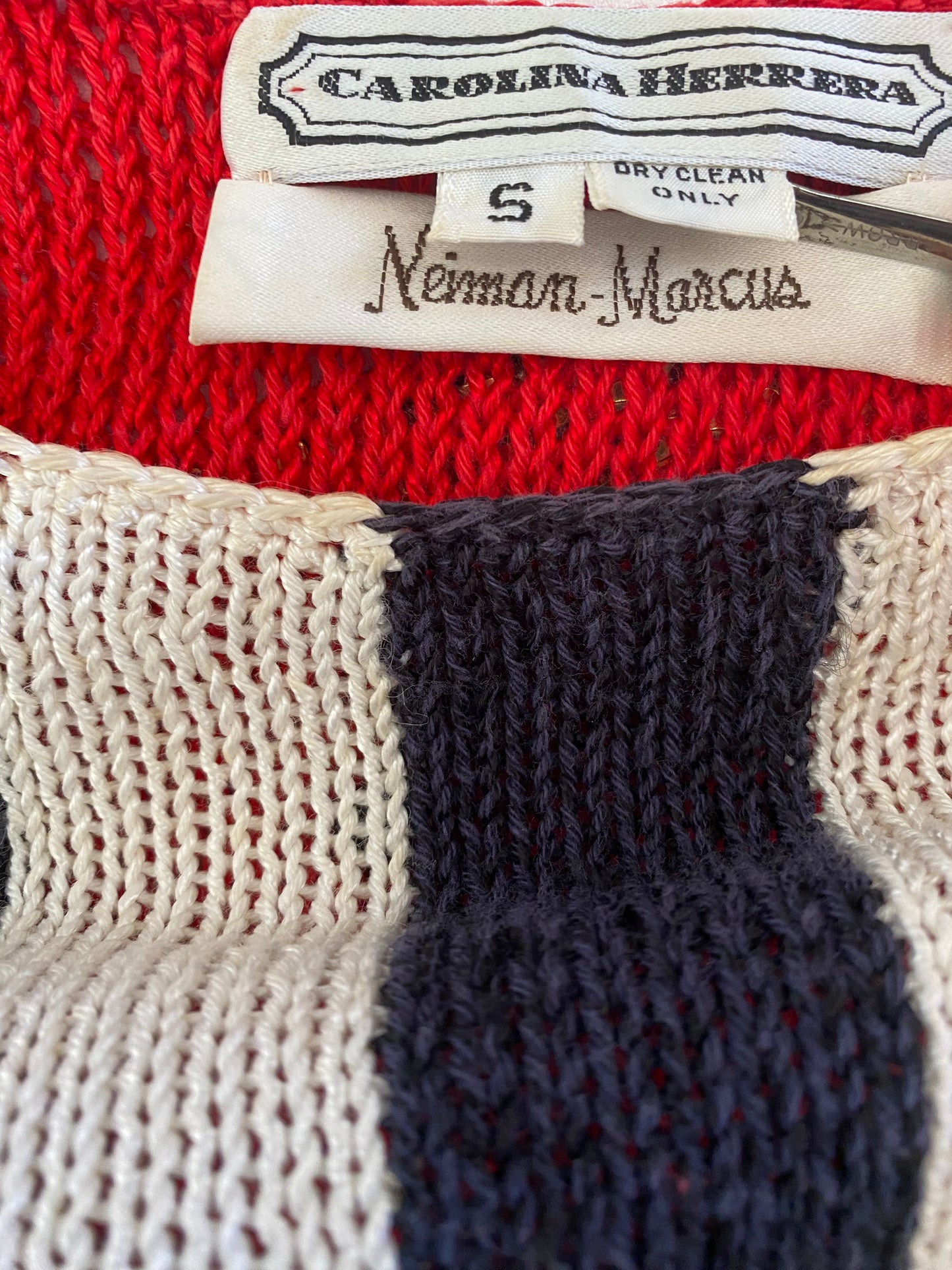 1980's Carolina Herrera Knit Sailor Dress