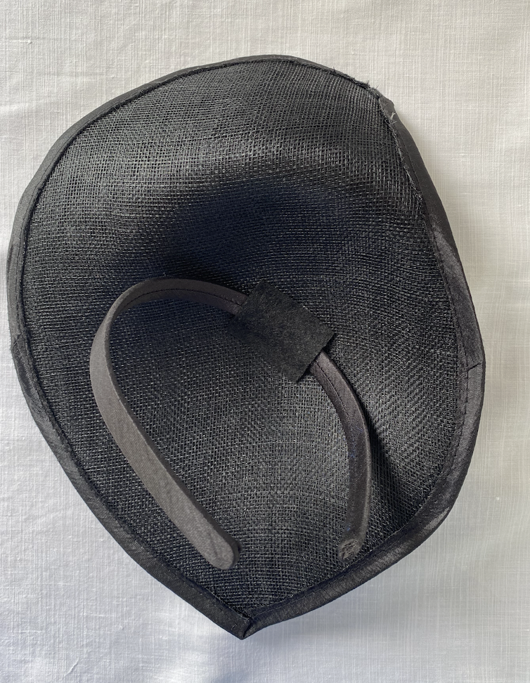 1980's Stylish Black Fine Weave Hat
